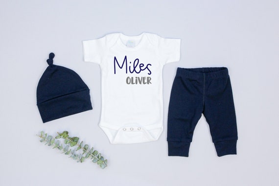 personalized newborn outfit boy