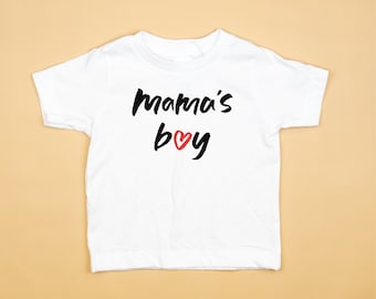 Mama's Boy Tshirt. Valentine's Day for Boy. Graphic Tee. Mom and Son Matching. Baby or Toddler. Family Matching.  2t 3t 4t 5t. Boy Girl.