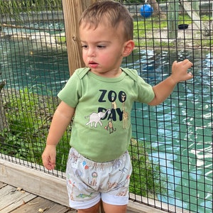 Baby Boy Shorts, Toddler Boy Shorts, Summer Clothes, Shorties for boys, Newborn, Infant, Tropical, Sunshine, Bees, Donut, Waves, Octopus image 10