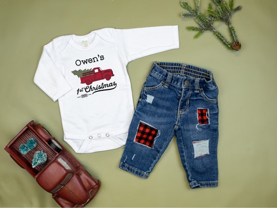 infant denim outfit