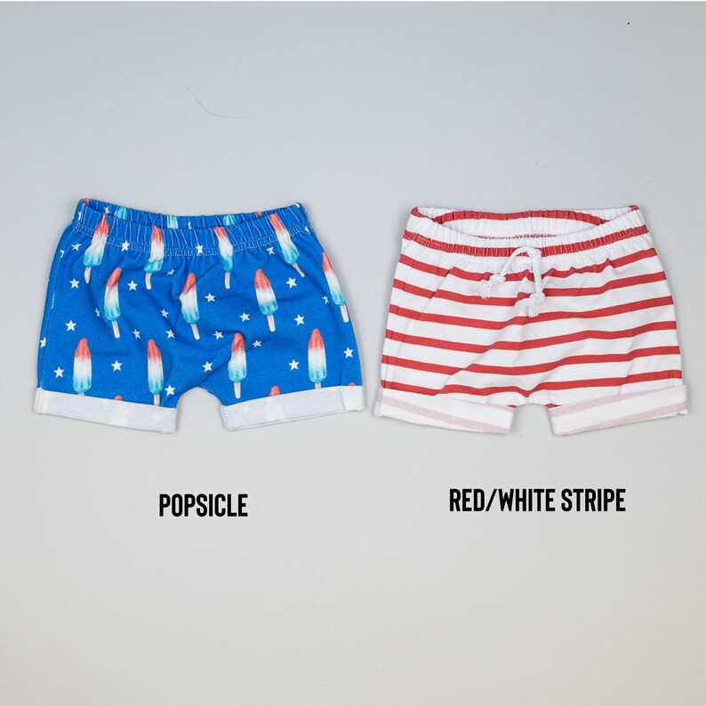 Baby Boy Shorts, Toddler Boy Shorts, Summer Clothes, Shorties for boys, Newborn, Infant, Tropical, Sunshine, Bees, Donut, Waves, Octopus image 7