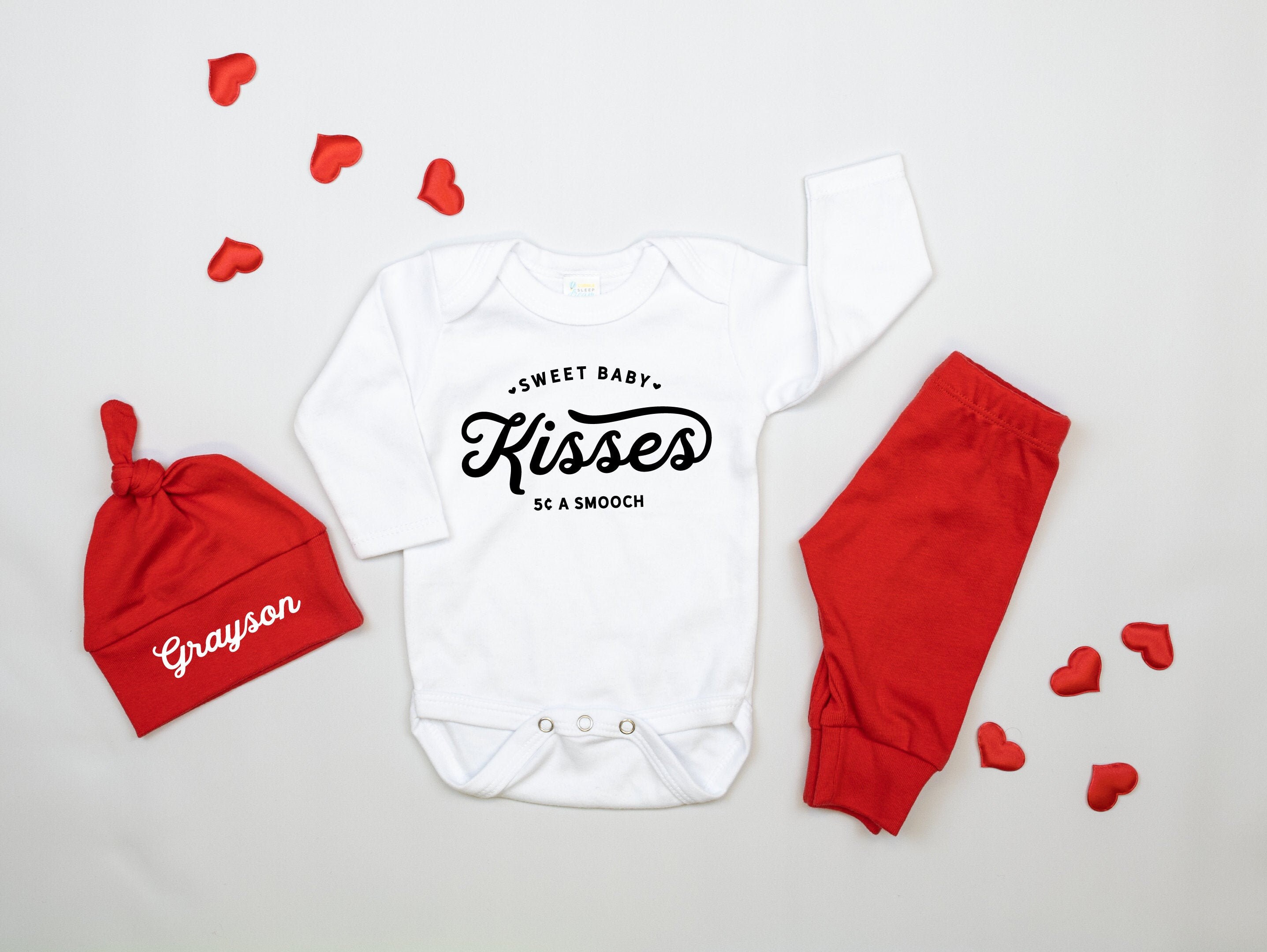 Kisses 25 Cents Shorts Outfit, Holiday Outfit, Valentine Bodysuit, First  Valentines Outfit, Valentine's Outfit, Valentine's Day, Newborn 