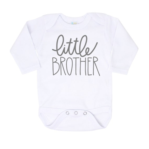 Little Brother Bodysuit, SCRIPT, Light GRAY Il_570xn