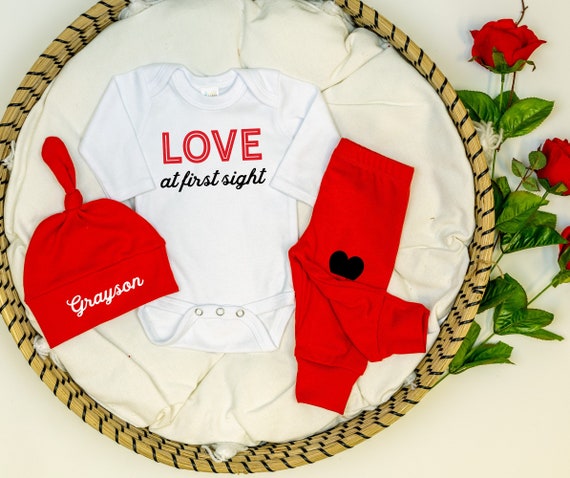 Newborn valentine's online day outfit boy