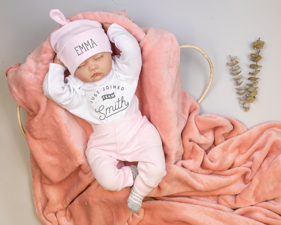 Baby Girl Eloise Knit Hat Coral Baby Girl Eloise Knit Hat Coral
