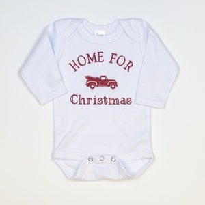 Baby Boy Coming Home Outfit Christmas. Newborn Christmas Outfit. Hospital Outfit. Christmas Truck. Tree Farm. Take home outfit for christmas Bodysuit ONLY