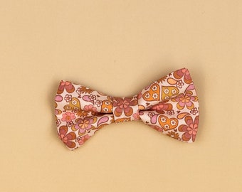 Extra GROOVY LOVE baby tie. Cuddle Sleep Dream snap on tie, not a standalone bowtie. Newborn, baby, infant, toddler boys. Bow Tie