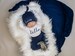 Baby Boy Coming Home Outfit. Newborn Hello Bodysuit. Navy Custom Personalized Knot Hat Beanie. Take Home Outfit. Spring Summer Winter Fall 