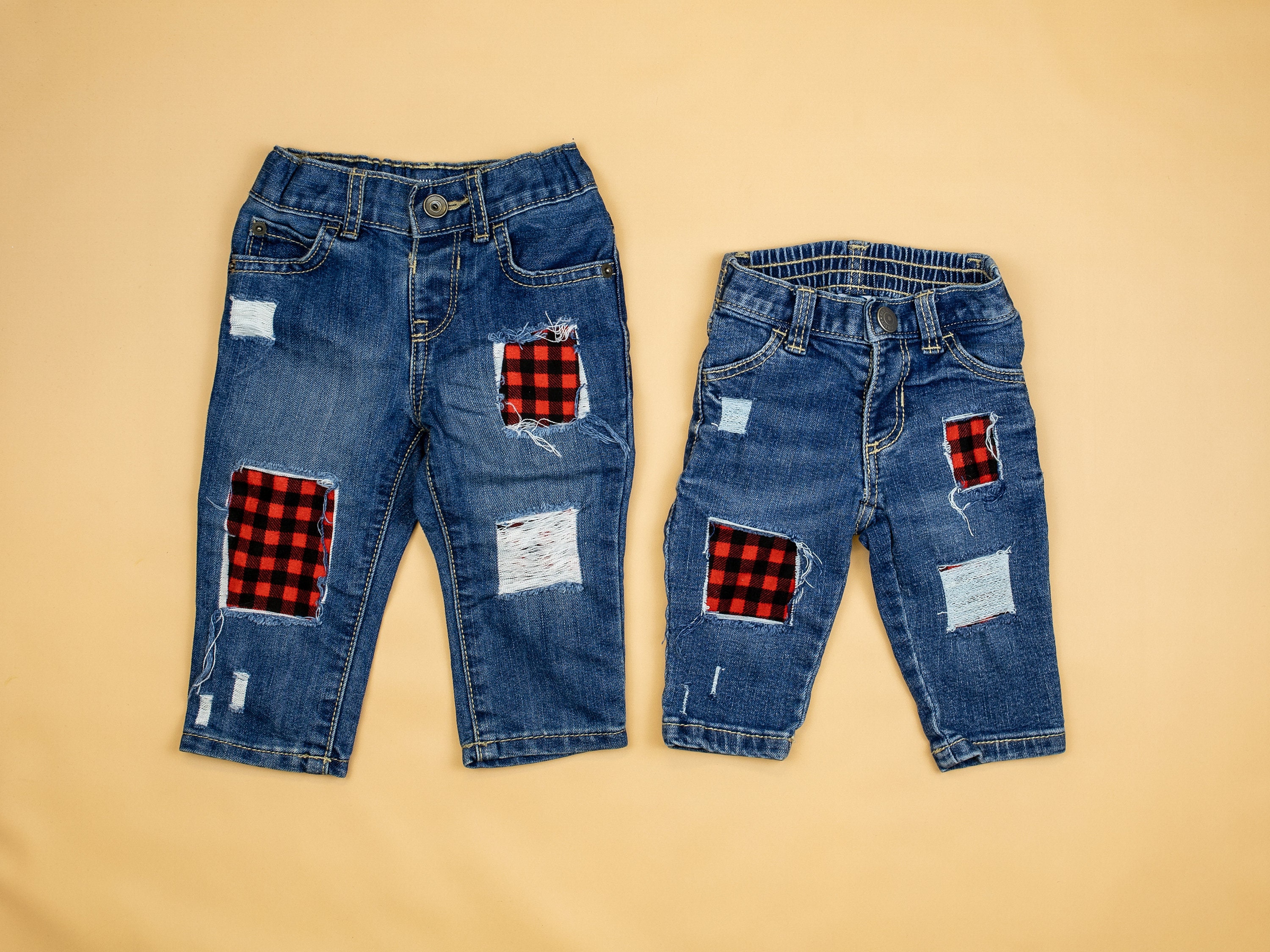 Clearance Sale Baby Denim Pants Fashon Elastic Waist Baby Boy Jeans Ca –  Toyszoom