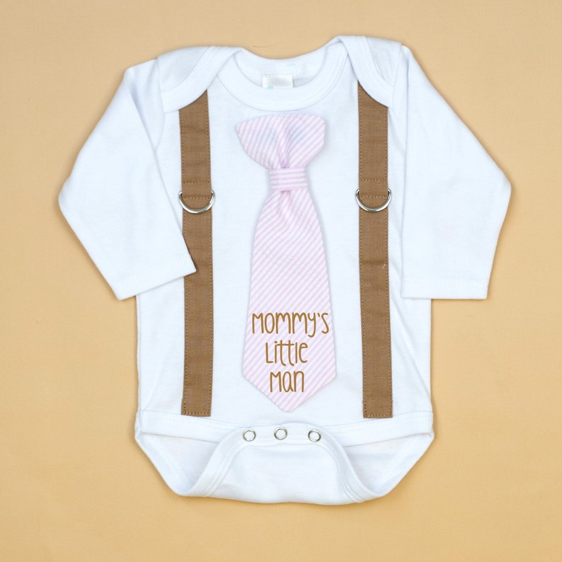 1st Mother's Day Outfit Baby Boy Shirt, First Mother's Day, Mommy's Little Man, Little Man Outfit, Tie Suspenders, Newborn Outfit, Gift Little Man