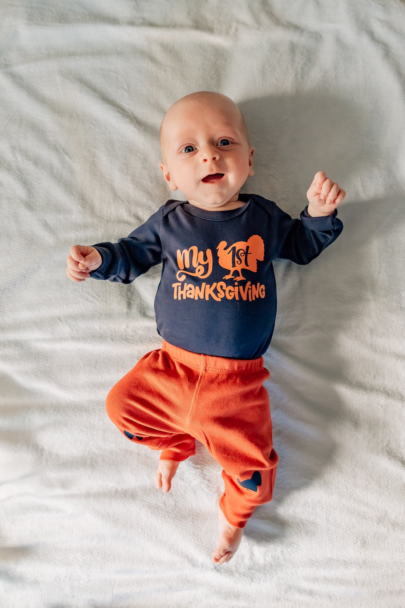 My first hotsell thanksgiving onesie boy