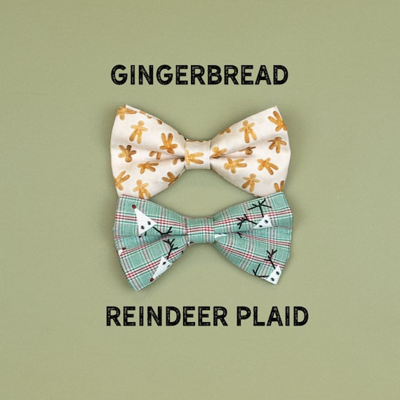 ADD ON. Extra Christmas Bowtie for the Oh Snap outfits. Reindeer & Gingerbread Il_570xn