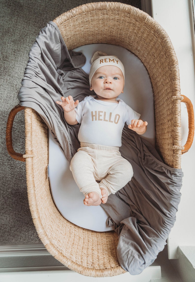 Newborn boy coming home outfit. Baby boy coming home outfit. Baby boy take home outfit. Tan brown oatmeal Neutral. First Middle Name image 7