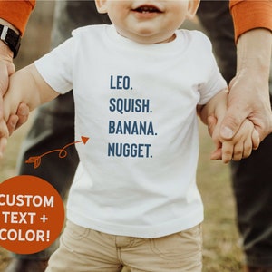 Nickname Shirt.  Personalized shirt. Custom Name Shirt.  Gender neutral gift idea. Toddler boy or girl. first middle name. custom tshirt