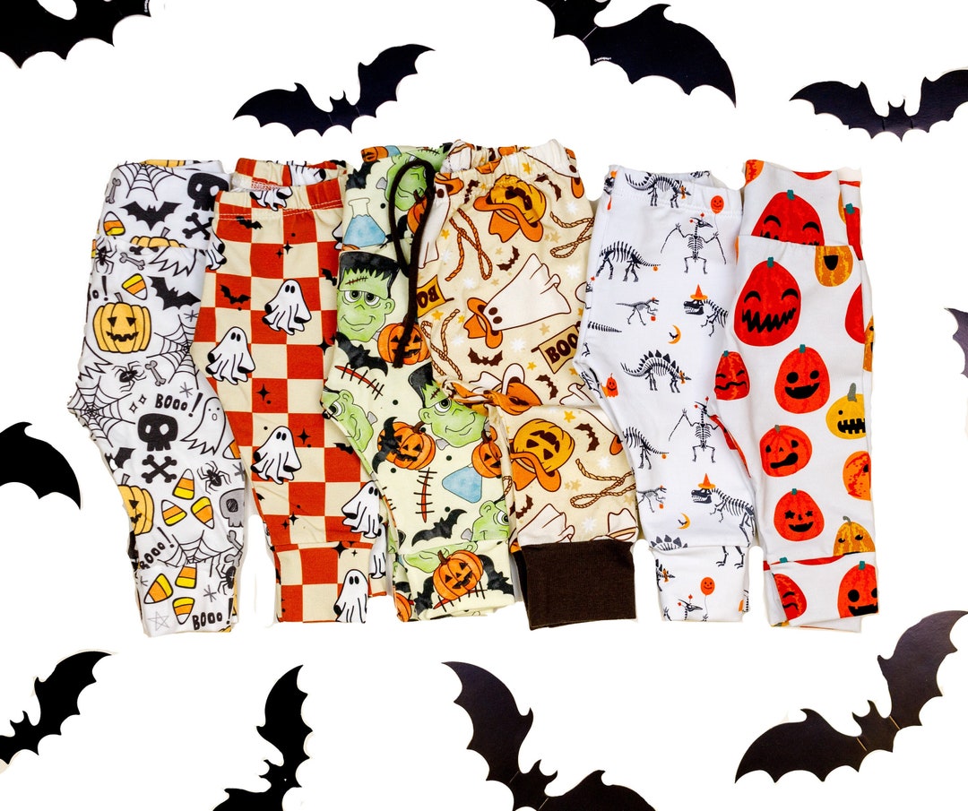 Halloween Leggings. Halloween Pants. Baby Boy Leggings, Baby Girl