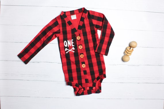 Lumberjack 1st Birthday outfit. Buffalo Plaid Party, Baby Boy Birthday Outfit, Lumberjack birthday outfit. Bear. One. Axes. Il_570xn