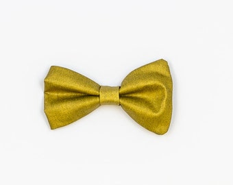 Extra METALLIC GOLD baby bow tie. Cuddle Sleep Dream snap on tie, not a standalone bowtie. Newborn, baby, infant, toddler.