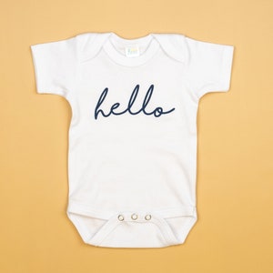 Newborn boy coming home outfit. Baby Boy coming home outfit. Go Home Outfit Baby boy. take home outfit newborn boy outfit. Hello Light Blue image 4