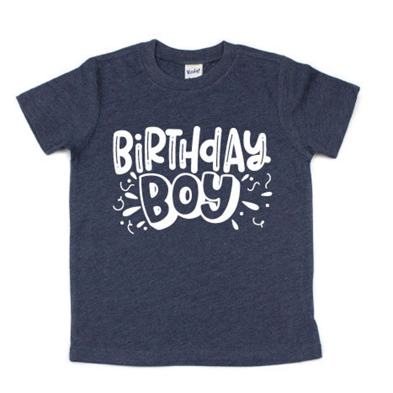 Baby Boy Birthday Shirt. 1st 2nd 3rd 4th. Name on Back. NAVY Etsy
