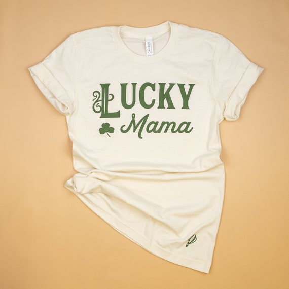 Last one size XL: Lucky Mama Shirt. Mom St.Patrick's Day Shirt. Mama and Me. Mom Baby Coordinating, . Graphic Tshirt Saint Paddy's Day Il_570xn