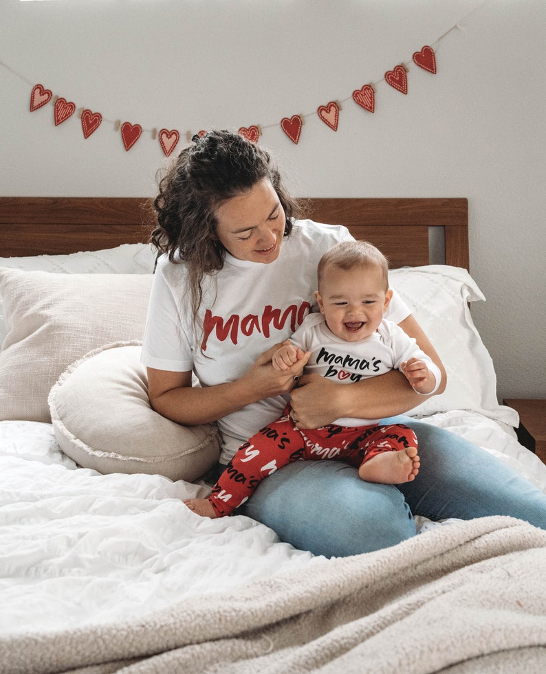 Baby Boy Valentines Day Outfit. Mama's Boy Outfit Shirt. Etsy
