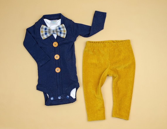 mustard baby boy clothes