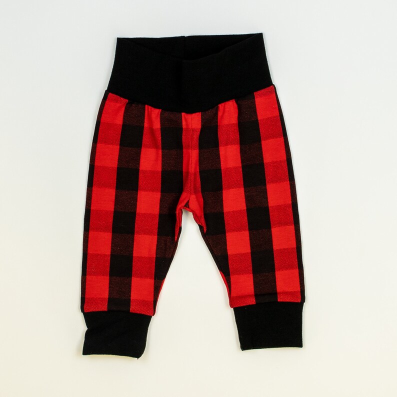 Buffalo Plaid First Valentine's Day Outfit for Baby Boy, Raglan Bodysuit, Valentine Leggings, Newborn boy 1st Valentine's Day image 3