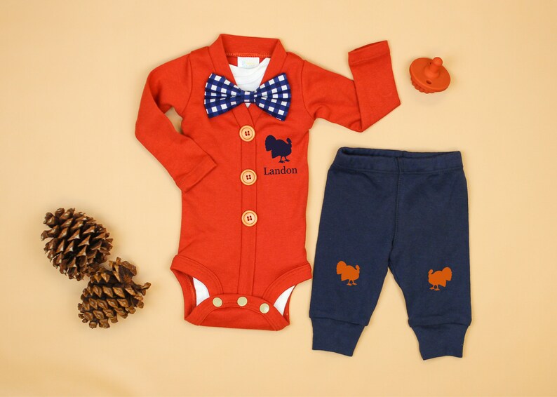 newborn baby boy thanksgiving outfit