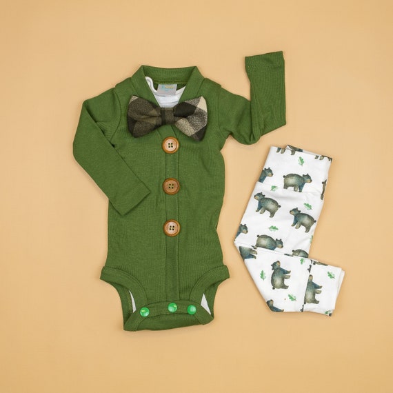 green baby boy clothes