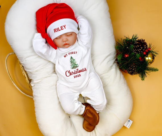 Weihnachts-Strampler Für Babys – Niedlicher Elf Oder Weihnachtsmann Look