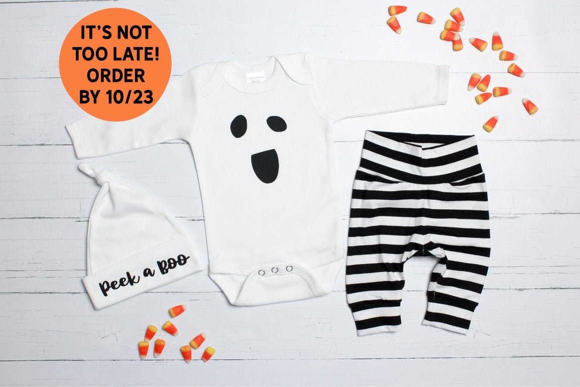 Baby boy ghost costume. Newborn boy halloween costume. Peek a Etsy