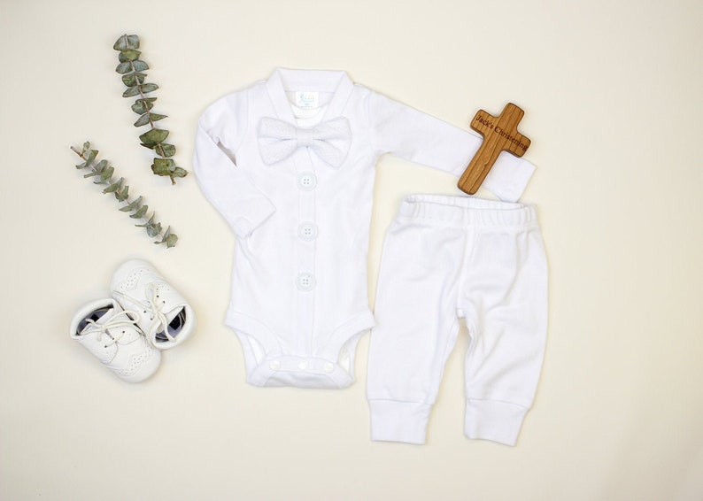 white baptism outfit