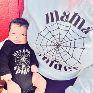 Baby Boy Halloween Outfit, Itsy Bitsy Spider, Halloween Leggings Pants, Newborn boy Halloween, Pants, Mommy and Me Matching image 4
