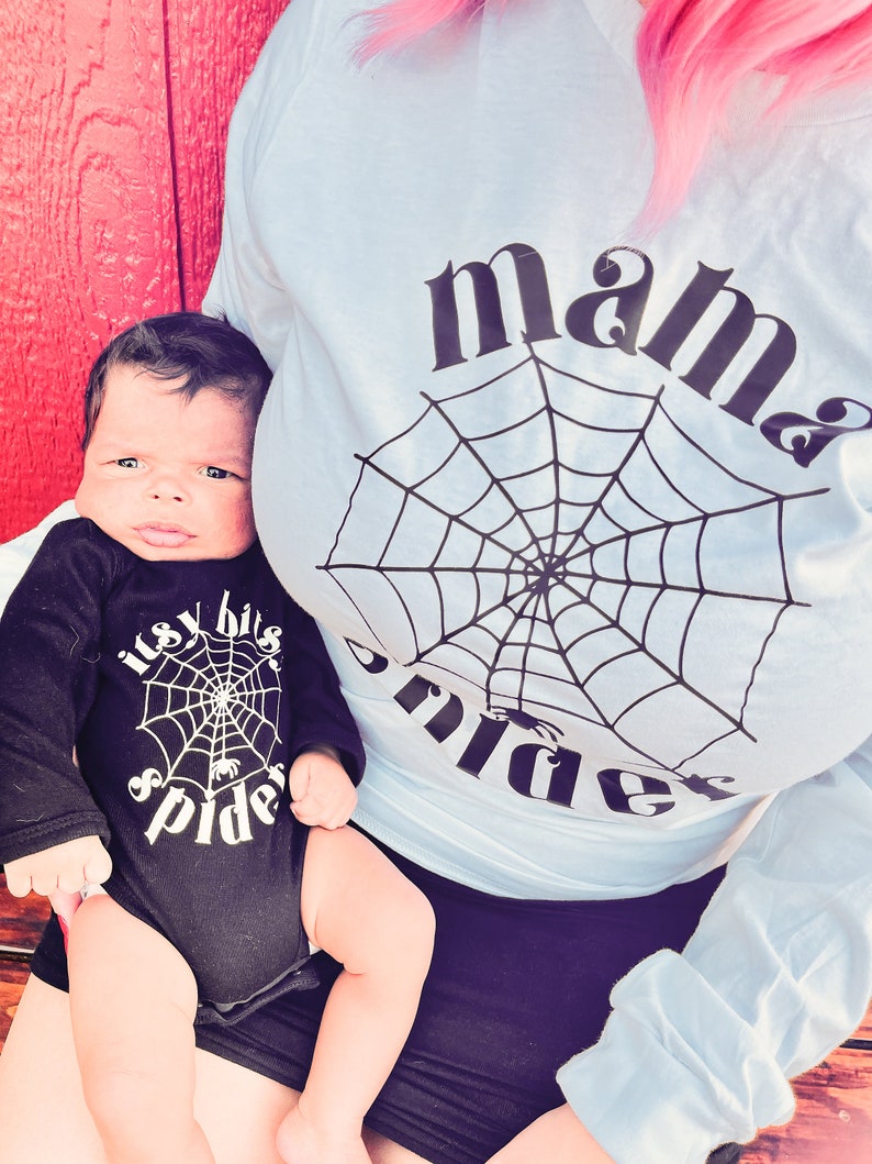 Baby Boy Halloween Outfit, Itsy Bitsy Spider, Halloween Leggings Pants, Newborn boy Halloween, Pants, Mommy and Me Matching image 4