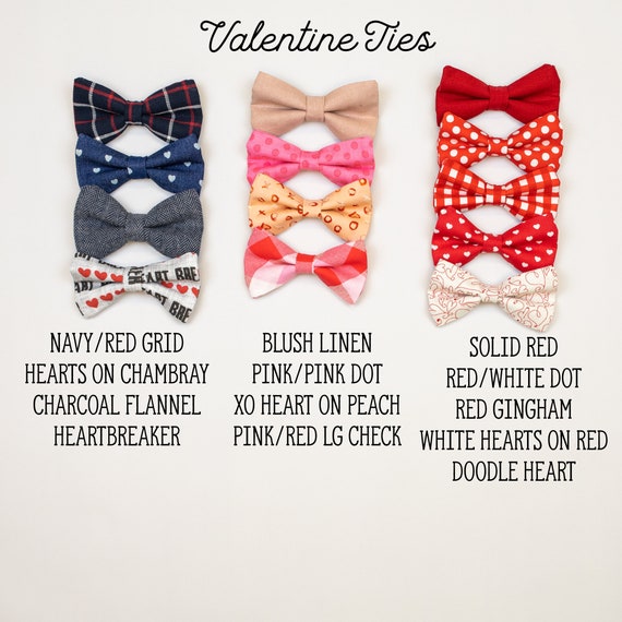 Extra VALENTINE baby tie. Cuddle Sleep Dream snap on tie, not a standalone bowtie or necktie. Newborn, baby, infant, toddler boys. Bow Tie Il_570xn