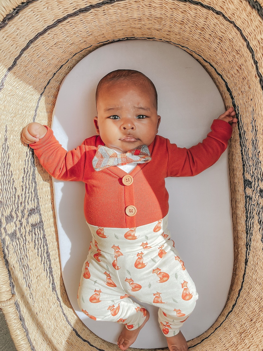 Brown Pants Baby Boy Straw Hat Baby Boy Gentleman Dapper Baby Boy