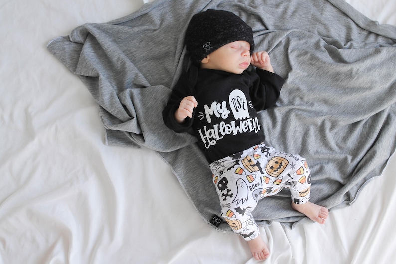 Baby Boy First Halloween Outfit Personalized My 1st Etsy