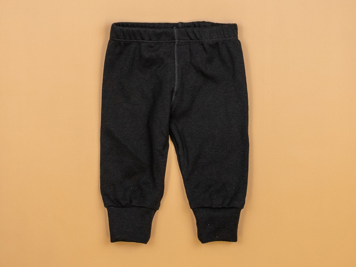 Black Baby Pants. Newborn Basics. Handmade Simple Classic. Etsy Israel
