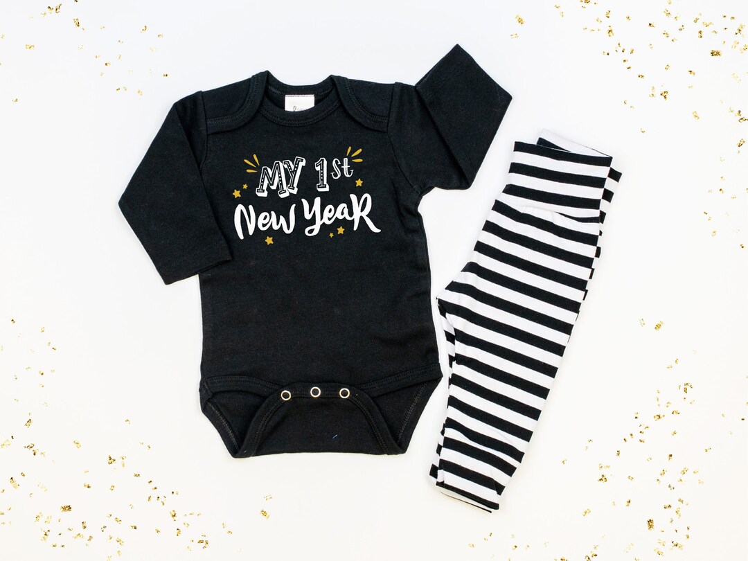 Baby Boy New Year Outfit. My 1st New Years Eve Clothes. First Etsy