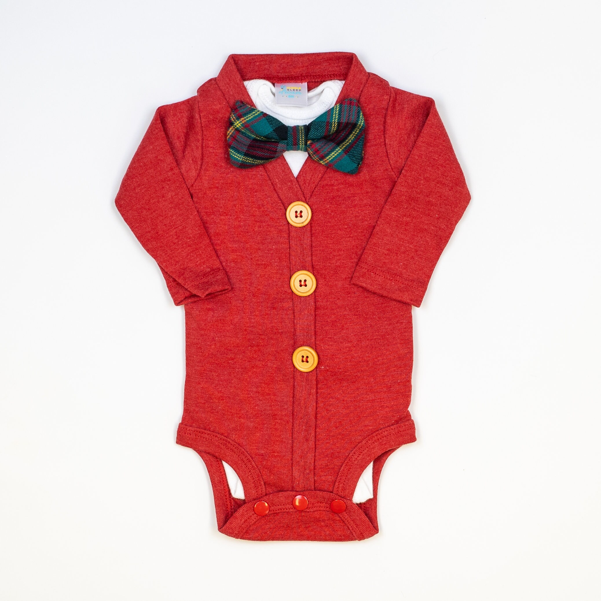 Baby Boy Christmas Outfit. Rustic Style Cardigan. Baby Etsy