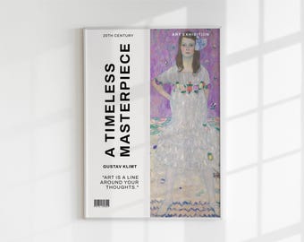 Gustav Klimt 'Mäda Primavesi' Impresión de arte / Cartel floral vintage (descarga digital)
