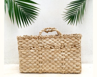 Farmer's Market palm Baskets Medium size, Brazilian Basket, farm Basket, straw bag, market basket, Beach Bag, straw bag ,natural baskets