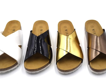 229 MIRAF Sandals, Double Strap Sandals, Sandals For Women
