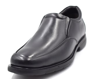 Ethan, Black slip-on Shoe, Nekta Footwear, Leather Shoes for Men, Light Shoes, Black Dress Shoe, Italian Shoes, Comfortable shoes