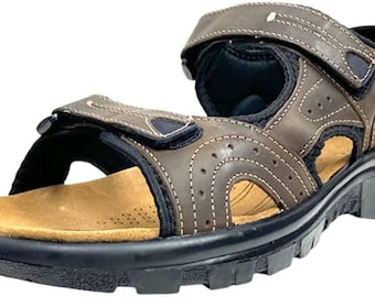 RF-82, Nekta Footwear, Sandals for Men, Leather Sandals, velcro sandals, wide width sandals, orthopedic, diabetic sandals