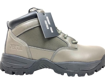 Working Boots, 100 % Leather, Water-Resistant, Comfort build memory foam foot-bed, Light Weight