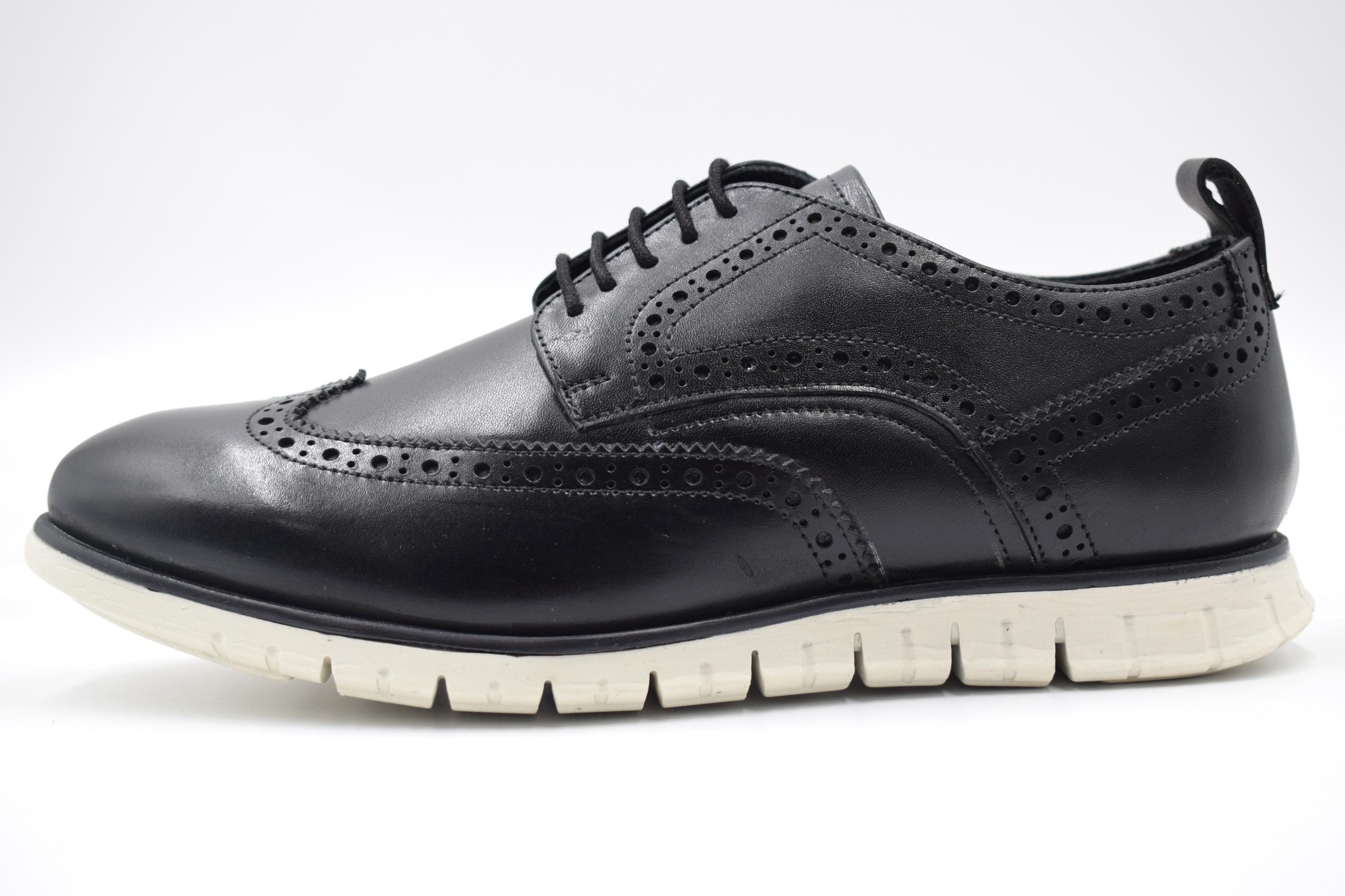 Brando, NEKTA /ke\'nekt/ Men\'s Casual Dress Shoes/ Oxford and Wingtips Blk/Wht Brando, NEKTA /ke main image 3