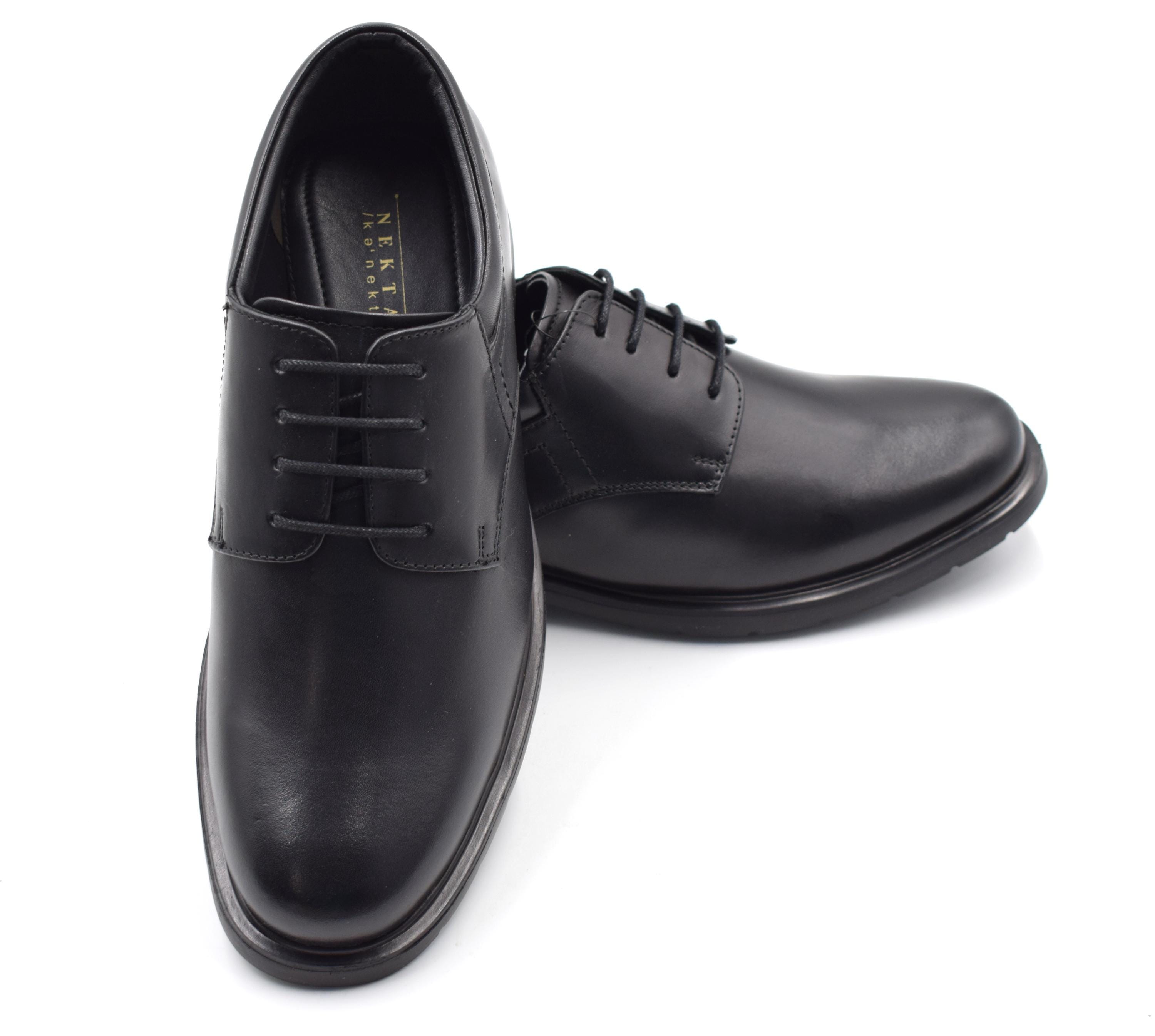 Adam-casual Round Toe Shoes, Leather Casual Shoes. Wide Width 