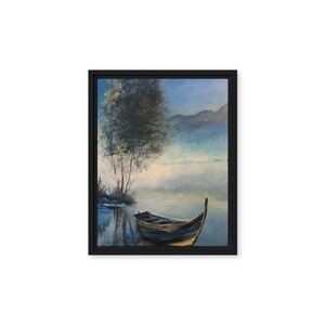 Boat--Framed Printed Stretched Canvas