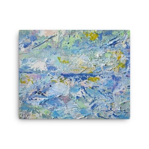 Blue at Sea--Print on Canvas